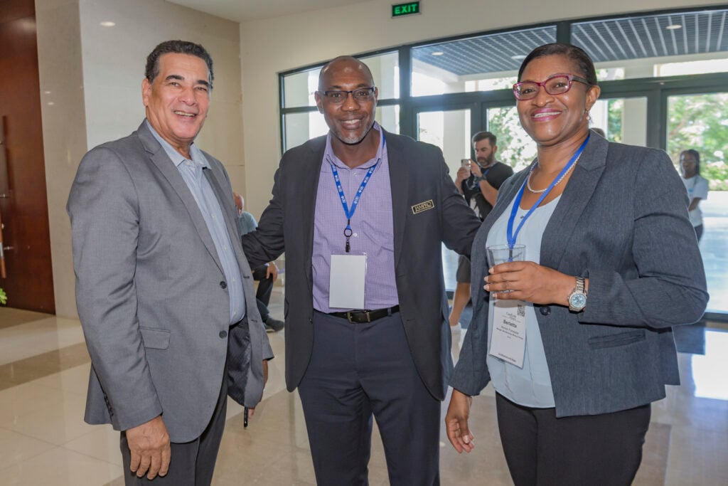 Business delegates networking at a previous CanEx event.