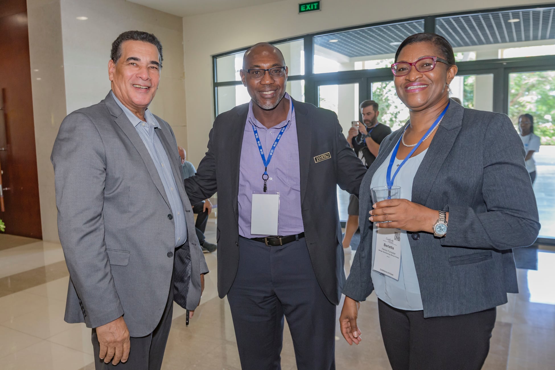 Business delegates networking at a previous CanEx event.